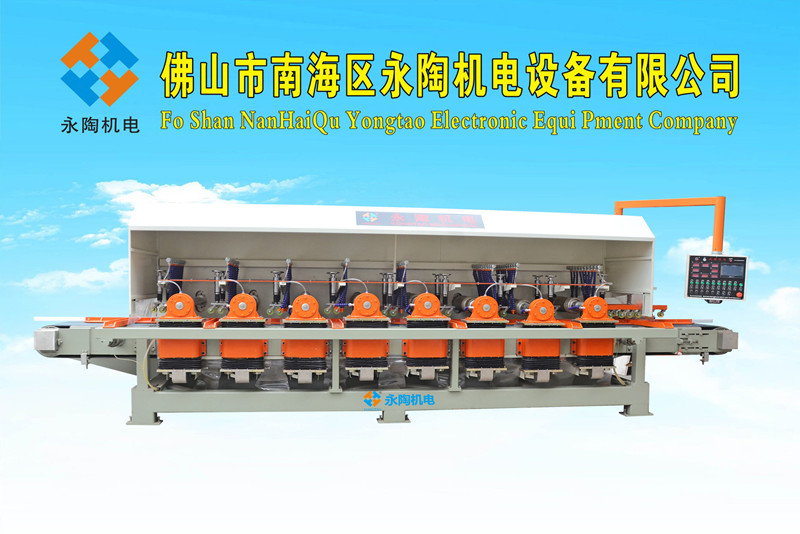 8头全自动石材四方柱栏杆抛光机